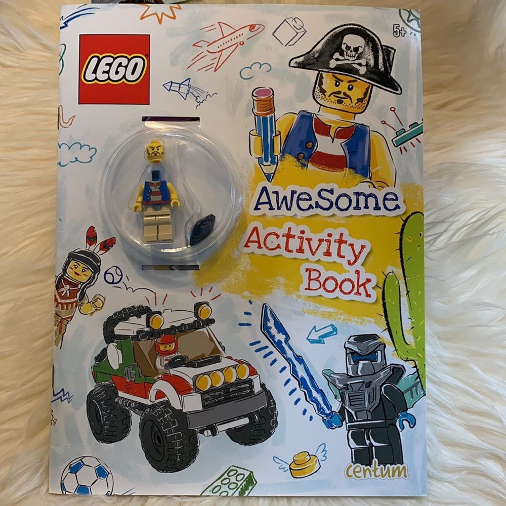 Lego activity book with mini figure NEW